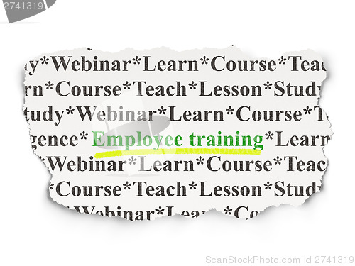 Image of Education concept: Employee Training on Paper background