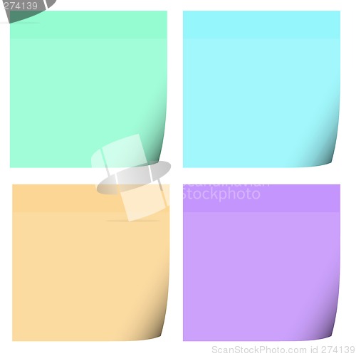 Image of 4 Post it Notes