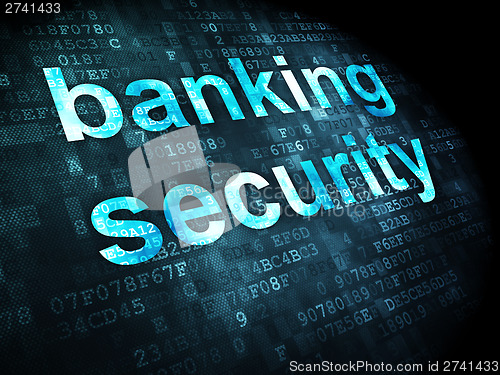Image of Security concept: Banking Security on digital background