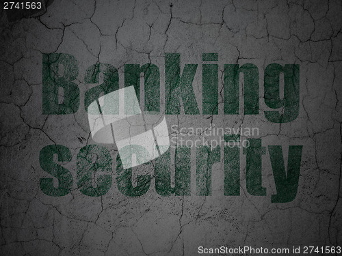Image of Safety concept: Banking Security on grunge wall background