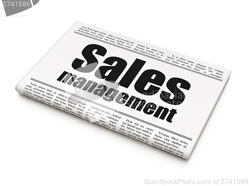 Image of Marketing news concept: newspaper headline Sales Management