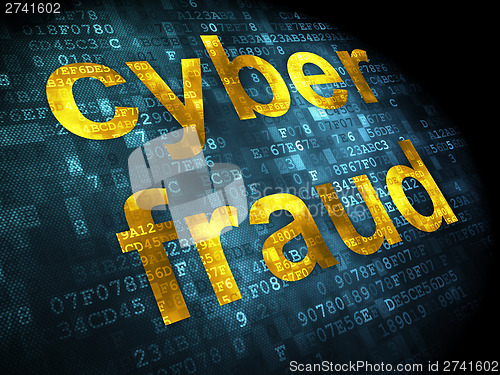 Image of Security concept: Cyber Fraud on digital background