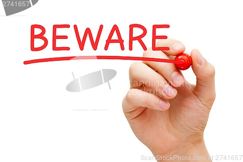 Image of Beware Red Marker