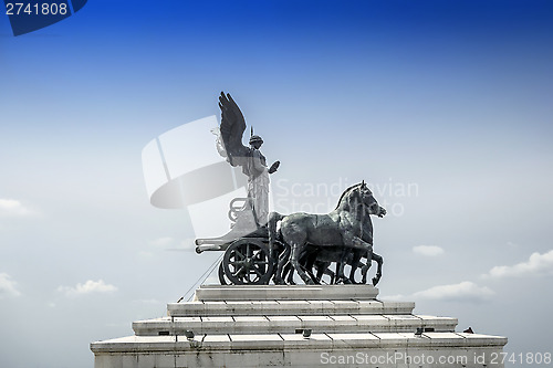 Image of Statue of goddess Victoria in Rome