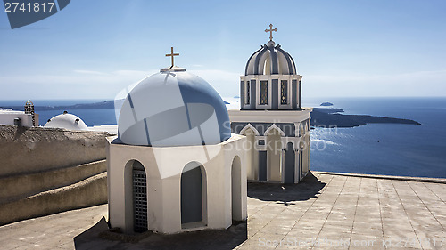 Image of Blue Church of Santorini