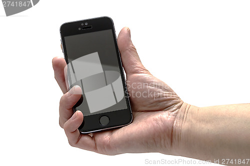 Image of iPhone 5s in hand