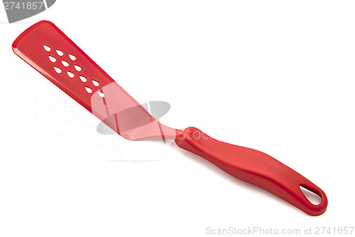 Image of Red kitchen spatula