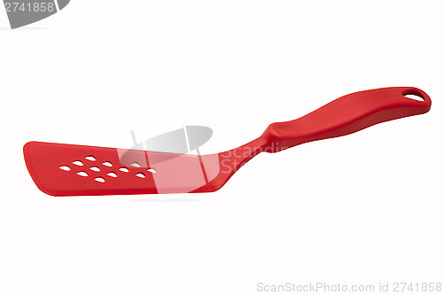 Image of Red kitchen spatula