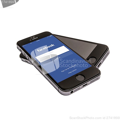 Image of iPhone 5S and Facebook