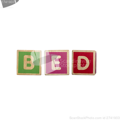 Image of Alphabet blocks BED