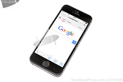 Image of iPhone 5S and  google