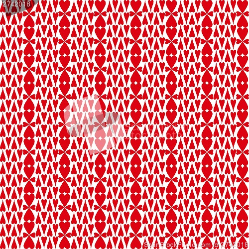 Image of seamless hearts pattern