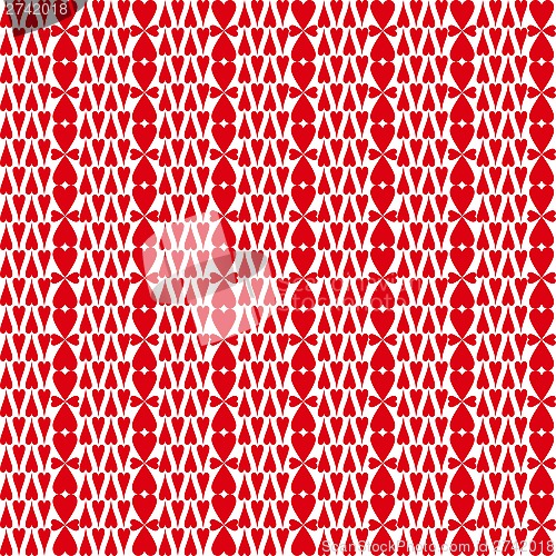 Image of seamless hearts pattern