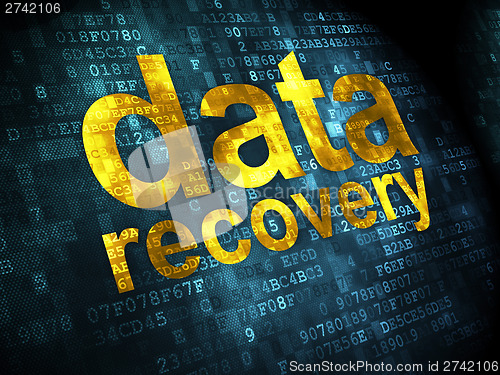 Image of Data concept: Data Recovery on digital background