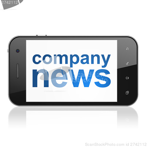 Image of News concept: Company News on smartphone