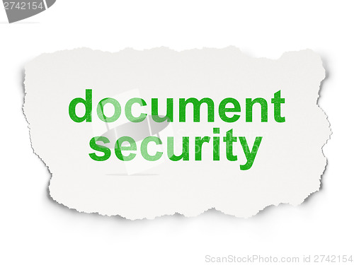 Image of Security concept: Document Security on Paper background