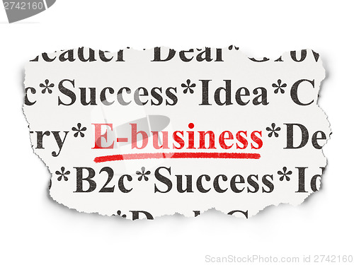 Image of Finance concept: E-business on Paper background