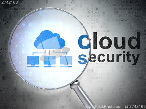 Image of Cloud networking concept: Cloud Network and Cloud Security with