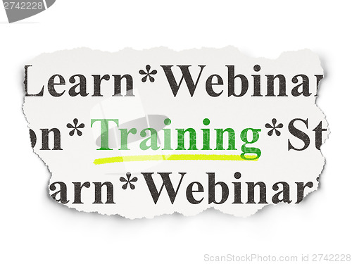 Image of Education concept: Training on Paper background