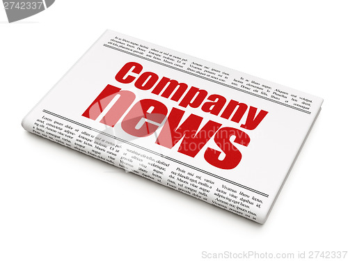 Image of News news concept: newspaper headline Company News
