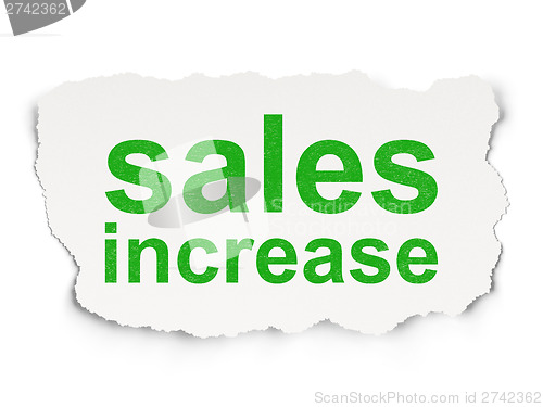 Image of Marketing concept: Sales Increase on Paper background