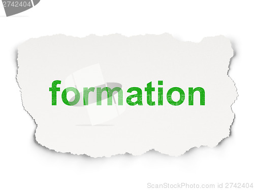 Image of Education concept: Formation on Paper background