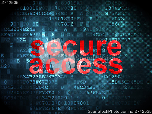 Image of Privacy concept: Secure Access on digital background