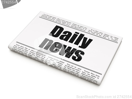 Image of News news concept: newspaper headline Daily News