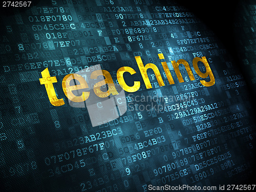 Image of Education concept: Teaching on digital background
