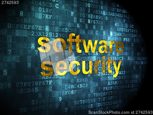 Image of Privacy concept: Software Security on digital background