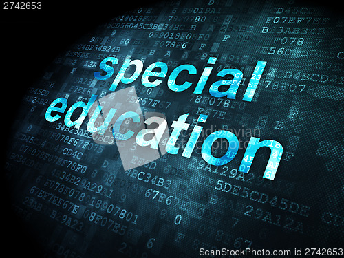 Image of Education concept: Special Education on digital background