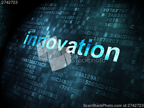 Image of Finance concept: Innovation on digital background