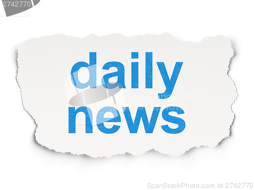 Image of News concept: Daily News on Paper background