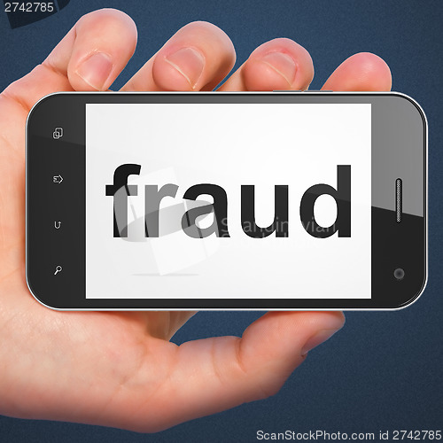 Image of Safety concept: Fraud on smartphone