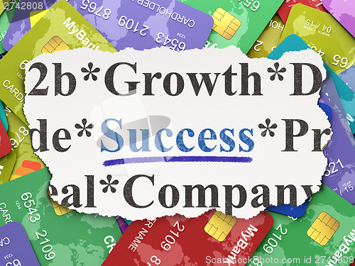Image of Finance concept: Success on Credit Card background