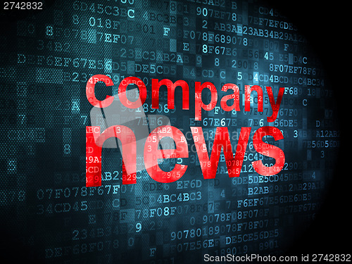 Image of News concept: Company News on digital background