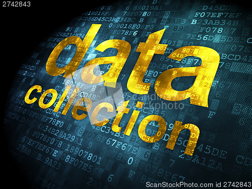 Image of Information concept: Data Collection on digital background