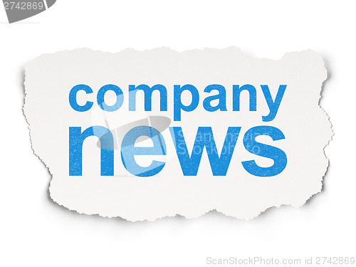 Image of News concept: Company News on Paper background