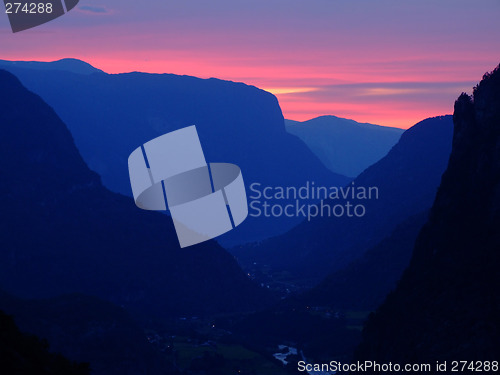 Image of Sunset in Norway