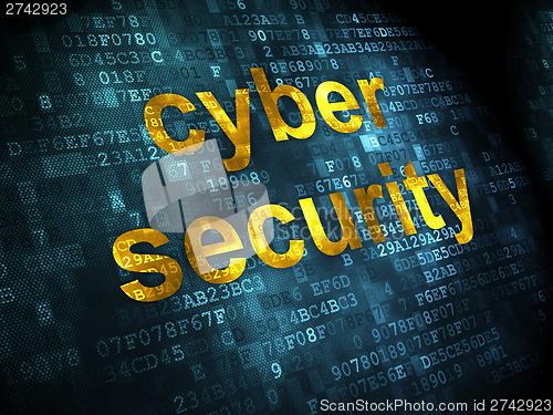 Image of Privacy concept: Cyber Security on digital background