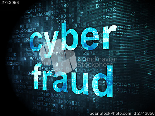 Image of Privacy concept: Cyber Fraud on digital background