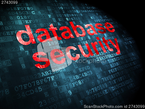 Image of Safety concept: Database Security on digital background