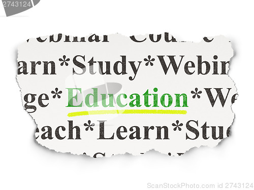 Image of Education concept: Education on Paper background