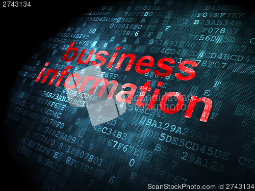 Image of Business concept: Business Information on digital background