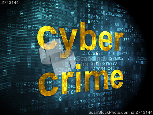 Image of Privacy concept: Cyber Crime on digital background