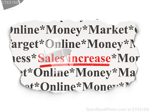 Image of Marketing concept: Sales Increase on Paper background