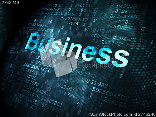 Image of Business concept: Business on digital background