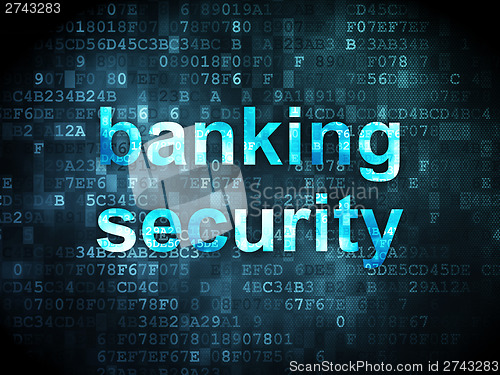 Image of Security concept: Banking Security on digital background