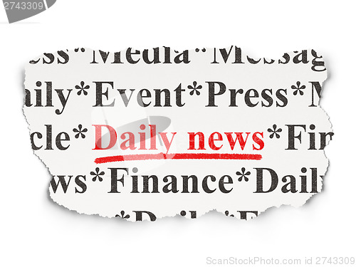 Image of News concept: Daily News on Paper background