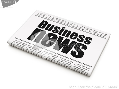 Image of News news concept: newspaper headline Business News